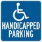 Brady Handicap Parking Sign, 18"H, 18"W, Alum, 115488 115488 - alternate 1